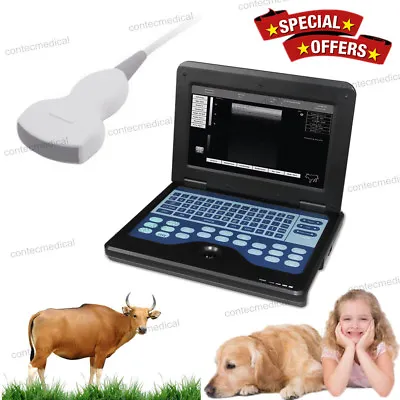 CE Proved Laptop Digital Veterinary Machine Ultrasound Scanner 3.5 Convex Probe • £1112