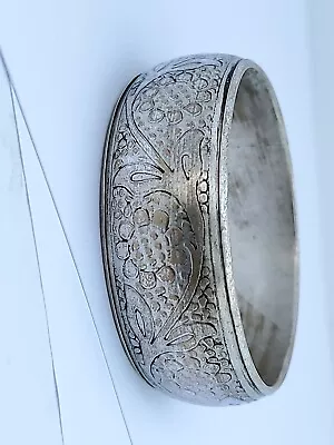 Antique Thick Hollow Non Magnetic Handmade Bangle Bracelet • $12