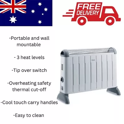 DeLonghi Portable Convection Heater 2000W HCM2030 AU STOCK • $91.95