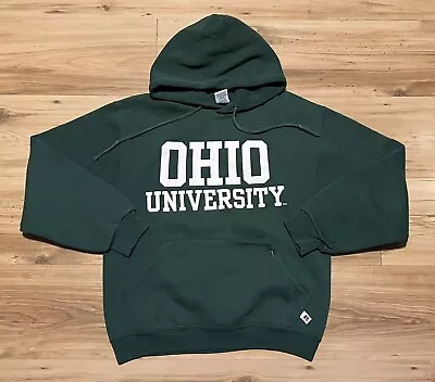 Vintage Russell Athletic Ohio University Bobcats Hooded Sweatshirt Mens Small • $34.99