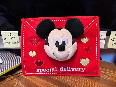£14.86 • Buy Disney™ ~ Mickey Mouse Special Delivery Valentine's Day Chair Cover 12x3x9 ~ EUC
