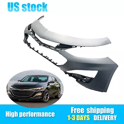 Front Bumper Cover Fascia Plastic For Chevrolet Malibu 2019 2020 2021 Unpainted • $131.85