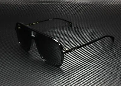 GUCCI GG0545S 001 Square Black Shiny Black Grey 58 Mm Men's Sunglasses • $234.90