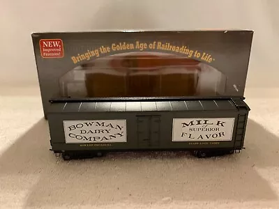 Roundhouse #84605 HO Scale Bowman Dairy 40' Wood Milk Car #117 • $29.99