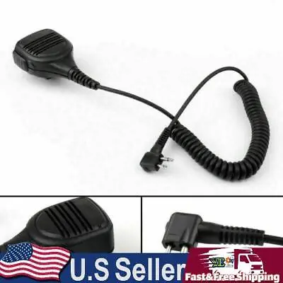 Shoulder Speaker Mic For  Radio 2 PIN GP68 CP150 GP88 CP200 PMMN4029A CA • $15.79