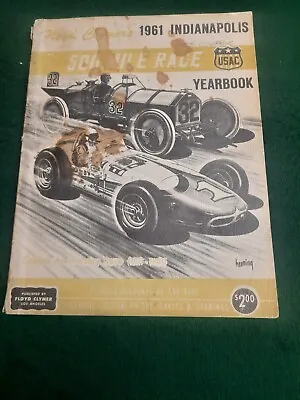 1961 Floyd Clymer's Yearbook Indy 500 Indianapolis AJ Foyt Golden Anniversary • $24.99