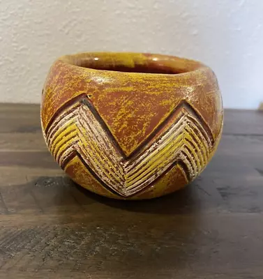 Vintage Clay Mexican Pottery Planter Pot • $5.99