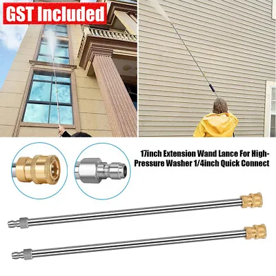 16inch/40cm Extension Wand Lance For High Pressure Washer 1/4inch Quick Connect • $17.91