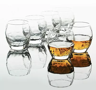 Whiskey Glasses For Scotch Bourbon Liquor And Cocktail Drinks 🔥 Set Of 6 Pcs • $18.69