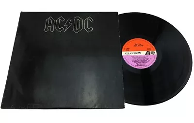 AC/DC Back In Black Atlantic Spanish 1st Pressing 1980 Vinyl LP Record OOP • $120