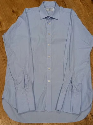 £12.99 • Buy Charles Tyrwhitt Classic  16.5 X 36in / 42 X 91cm Blue With Pale Yellow Stripes