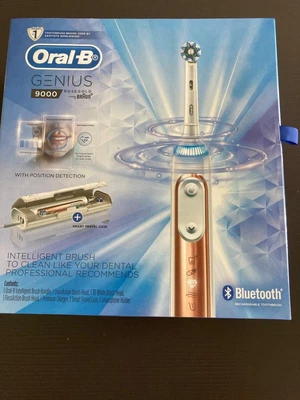 $139 • Buy Oral-B Genius 9000 Electric Toothbrush - Rose Gold