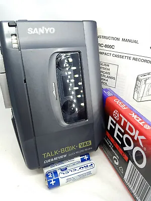 £74.99 • Buy Sanyo TRC-800C Cassette Tape Dictaphone Voice Recorder Dictation Handheld New