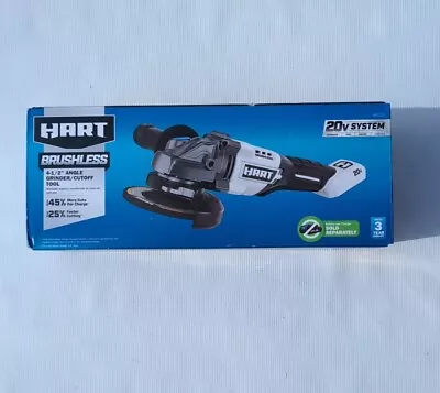 New HART 20-Volt Brushless 4-1/2-Inch Angle Grinder/Cutoff Tool (HPAG25) NEW • $76.89