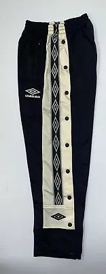 Umbro Black Retro Popper Tracksuit Bottoms  • £30