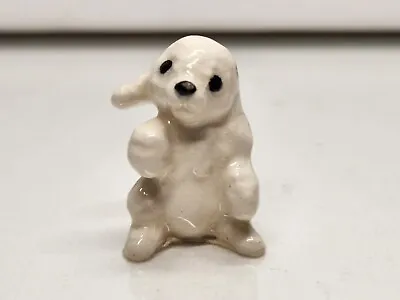 Hagen Renaker Miniature Mini Ceramic White Chubby Poodle Puppy Dog Pup Figurine • $8