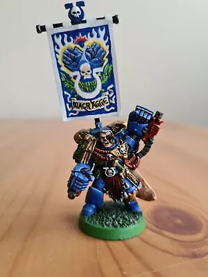 Marneus Calgar Space Marine Ultramarine Painted Metal OOP Warhammer 40000 40k • £39.99