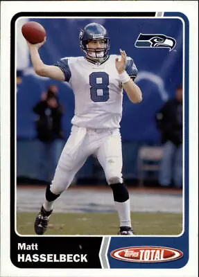 2003 Topps Total Football Card #315 Matt Hasselbeck • $1.69