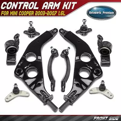 10x Front Control Arm & Tie Rod End & Ball Joint For Mini Cooper 2003-2007 1.6L • $179.99
