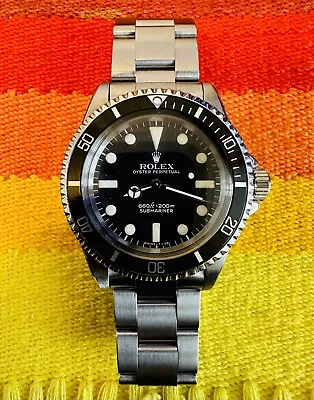 Vintage Rolex Submariner Ref 5513 In Stainless Steel With Black Matte Dial 1967 • £6100