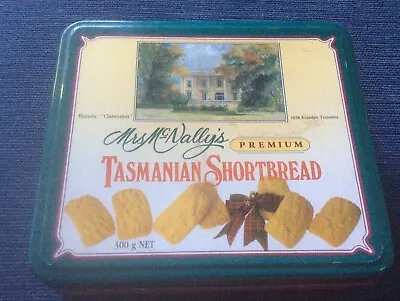 Collectable Vintage Biscuit Tin - MRS McNALLYS Premium TASMANIAN SHORTBREAD • $5.90