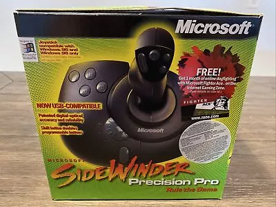 Vintage Microsoft Sidewinder Precision Pro Joystick With Box Ships Free • $49.99
