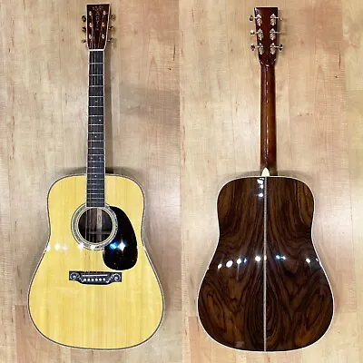 Martin Custom Shop D-style 14 Fret Acoustic Guitar Wild Grain Rosewoood Set #1 • $6379