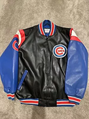 Chicago Cubs Leather Jacket Genuine Merchandise Size Large L • $75