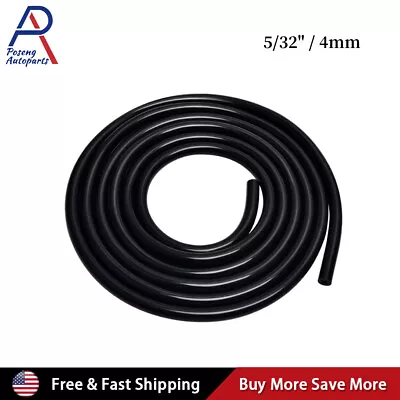 4mm 5/32  Universal Silicone Air Vacuum Hose /Line /Pipe /Tube 10 Foot Black • $11.99