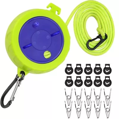 Retractable Clothes Line Outdoor Box Clothesline For Camping X1L24480 • £11.62