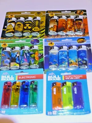 £3.50 • Buy Lighter Multi Pack  13  Designs To Choose  Electronic Refillable  Lighters