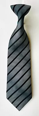 Cerruti 1881 Designer Tie.  Metallic Grey With Black Stripes. Worn Only Once. • £1.99