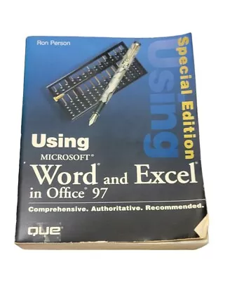 Vintage Using Microsoft Word And Excel In Office 97 Special Edition • $16