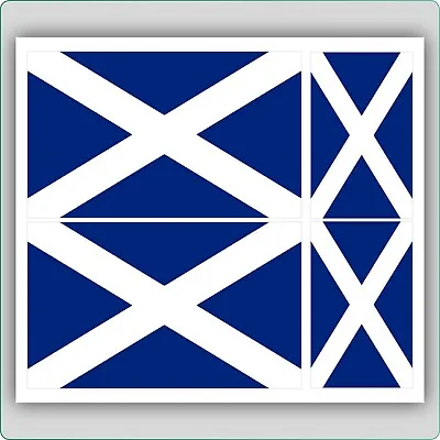 £1.79 • Buy 4 X SCOTTISH / SCOTLAND FLAG VINYL CAR VAN IPAD LAPTOP STICKER