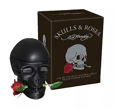 Ed Hardy Skulls & Roses 2.5 Oz Eau De Toilette Spray For Men Authentic Fragrance • $23.95