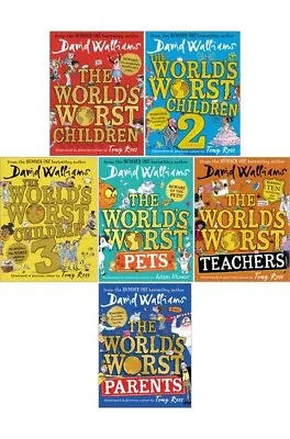 World's Worst Children David Walliams NEW 6 Book Set Collection (RRP £89.94) • £45.99