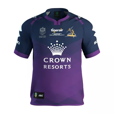 Melbourne Storm 2017 Nrl Premiers Jersey Isc Mens Adult Team Names Score  • £100.20