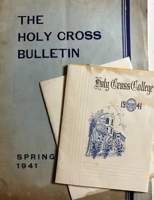 Vintage '41 Holy Cross Bulletin Commencement Invitation Dance Card New Orleans • $45
