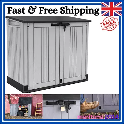 Large Keter Store NOVA Garden Lockable Storage Box XL Shed Outside Bike Bin Tool • £199.99