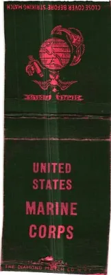 United States Marine Corps US The Eagle Globe Emblem Vintage Matchbook Cover • $9.99