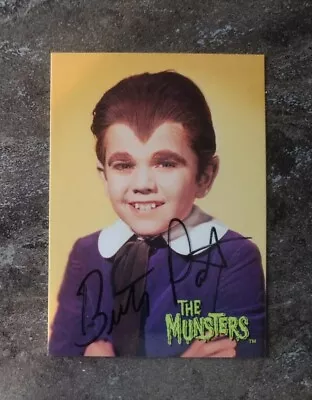 The Munsters 1997 Dart Flipcards Deluxe Series 2 A3 Butch Patrick Autograph • $59.99