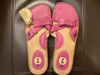 New Born Leather Sandals Pink Size 7 Beautiful! • $14.99