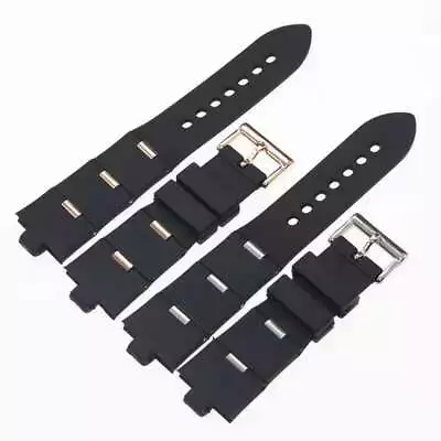 Silicone Strap For Bvlgari Diagono DP42C14SVDGMT Rubber Watch Band Replacement • $23.99