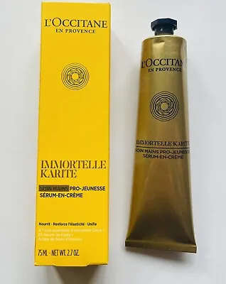 L’occitane Immortelle Serum-in-cream Youth Hand Cream 75ml. Brand New. • £20.50