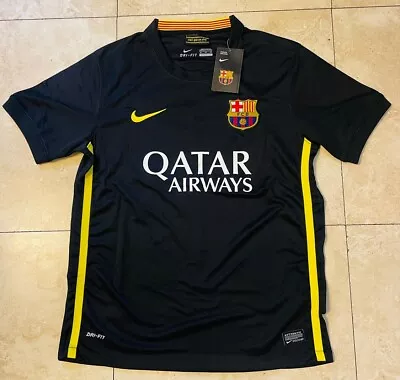 Nike FCB Barcelona Black Soccer  10 Messi Jersey Adult Mens M • $75