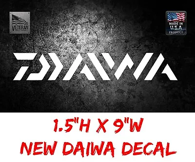 X5 Daiwa Logo White Decal Rod Spinning Reel Fishing Saltist Bass Tatula USDM 010 • $8.99