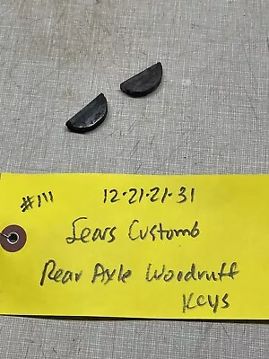 Sears 6HP Custom 6 Tractor Rear Hub Woodruff Keys • $12.64