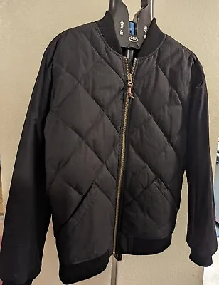 Eddie Bauer Skyliner Goose Down Coat Jacket Black Men's Large • $149.99