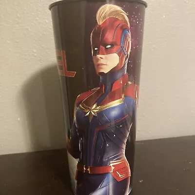 Captain Marvel 2019 Movie Theater Promo Soda Cup 8.5  New Ships Same Day • $20