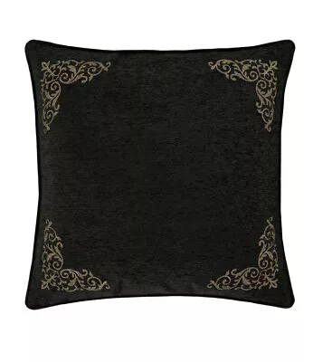 NIP J. Queen New York Terra Black Gold 100% Polyester Euro Sham • $39.99